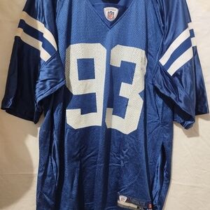 Blue and White Football Jersey